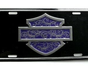 Harley Davidson ROSE Embossed Car Auto License Plate Tag 6 X 12