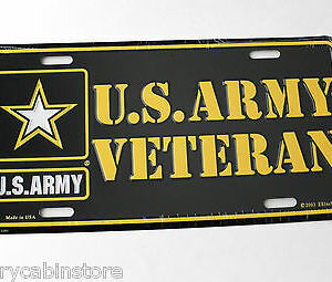 Aluminum Military License Plate Army Airborne We Kill For Peace NEW 