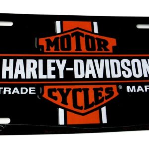 Harley Davidson Bar Shield Purple License Plate Metal Embossed Car Auto Tag